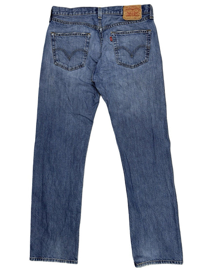 Levi's 501 Original Blue Straight Leg Denim Jeans 32W 32L