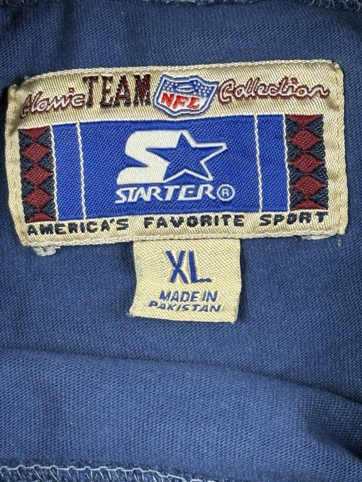 NFL Vintage New England Patriots Starter Blue Jumper XL