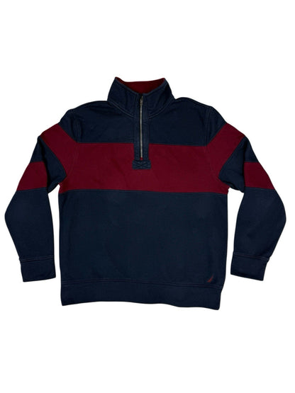 Nautica Retro Blue 1/4 Zip Jumper Large