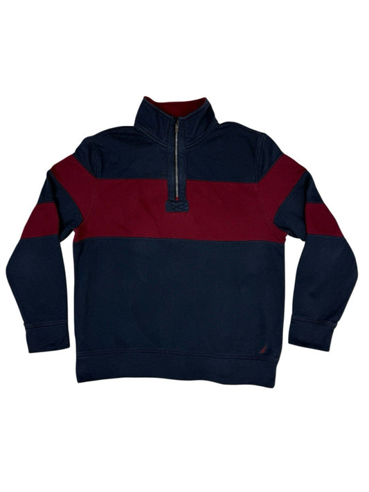 Nautica Retro Blue 1/4 Zip Jumper Large