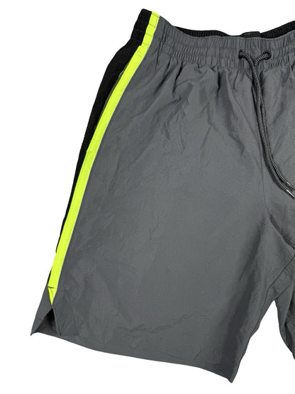 Nike Grey Mesh Web Lined Swim Trunk Shorts Medium