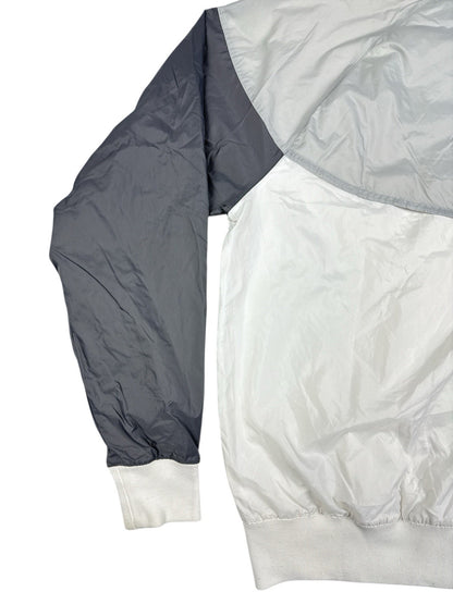Nike Grey Nylon Windrunner Hooded Track Jacket XS