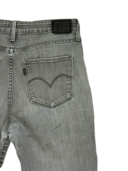 Levi's Grey 721 High Rise Skinny Denim Jeans 30W 35L
