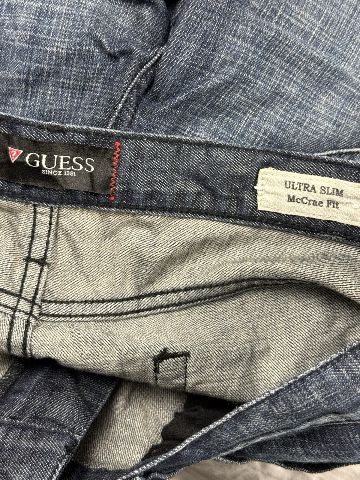 Guess Blue Denim Ultra Slim Jeans 36W 30L