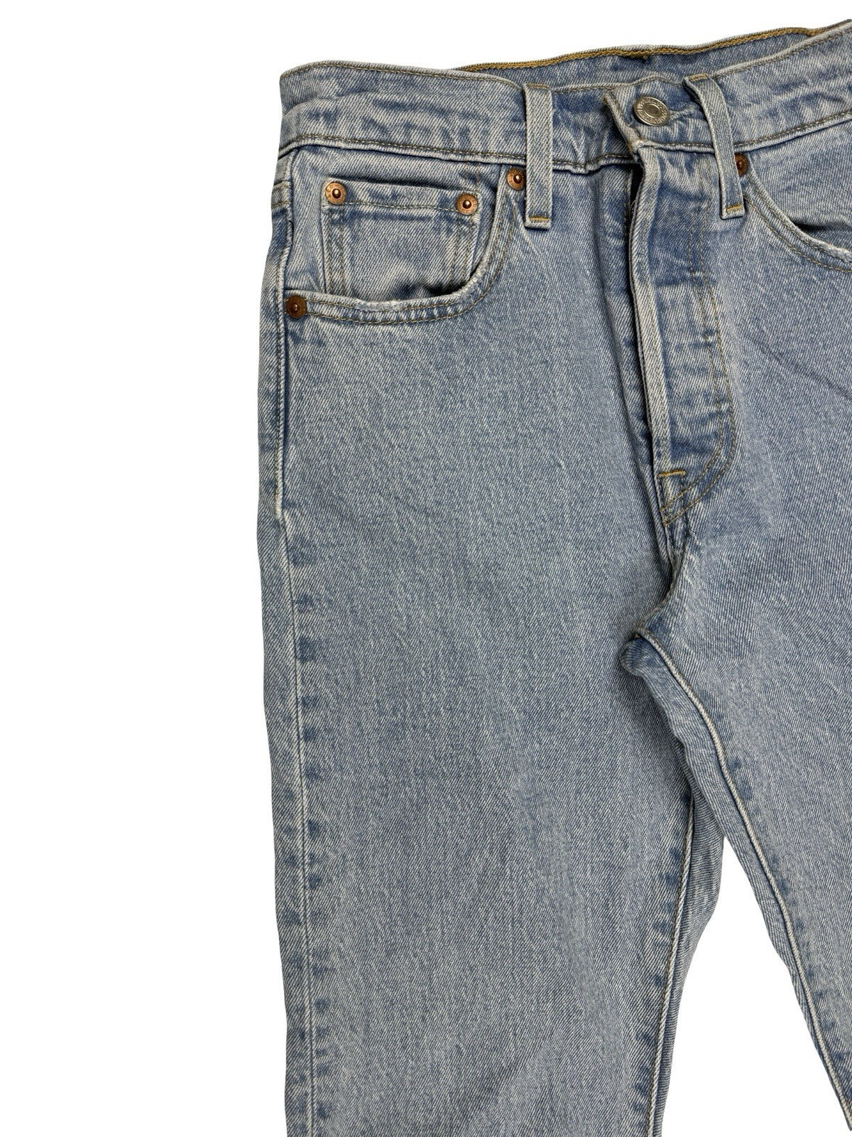 Levi's 501 Blue Straight Leg Denim Jeans 24W 29L