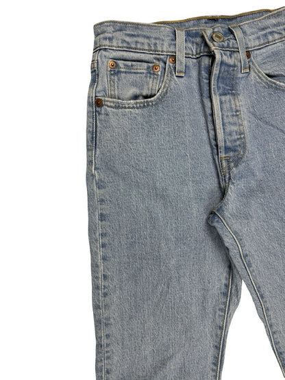 Levi's 501 Blue Straight Leg Denim Jeans 24W 29L