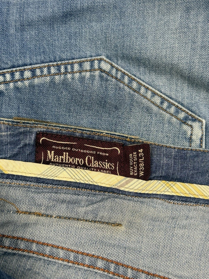 Marlboro Classics Retro Blue Denim Jeans 38W 34L