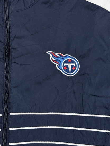 Reebok NFL Team Apparel Tennessee Titans Blue Zip Windbreaker Track Jacket XL