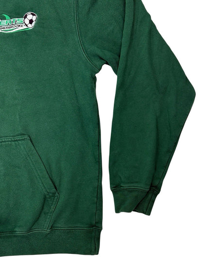 Adidas Green Embroidered Football Hoodie Small
