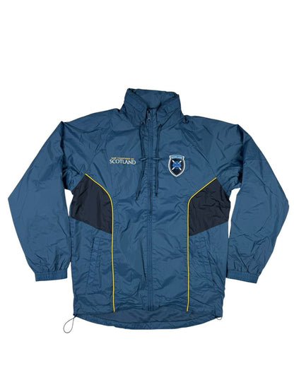 Scotland Rugby Championship 2013 Blue Zip Rain Jacket Medium