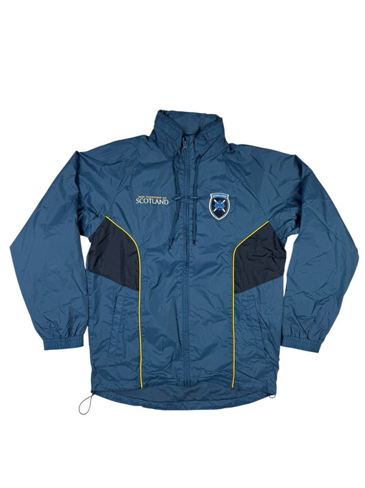 Scotland Rugby Championship 2013 Blue Zip Rain Jacket Medium
