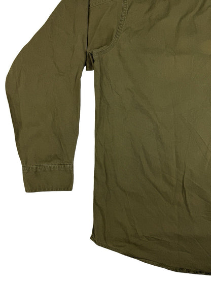 Levi's Y2K Green Button Western Denim Shirt Large