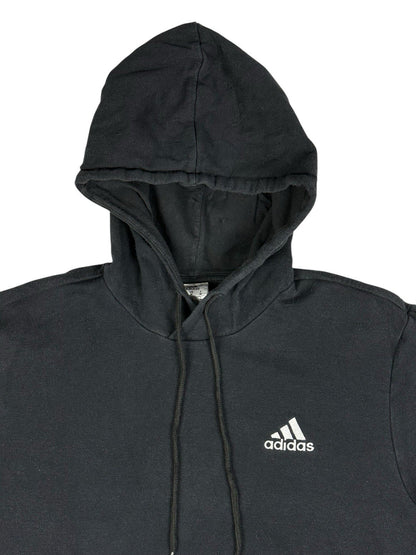 Adidas Black Embroidered Pullover Hoodie Medium