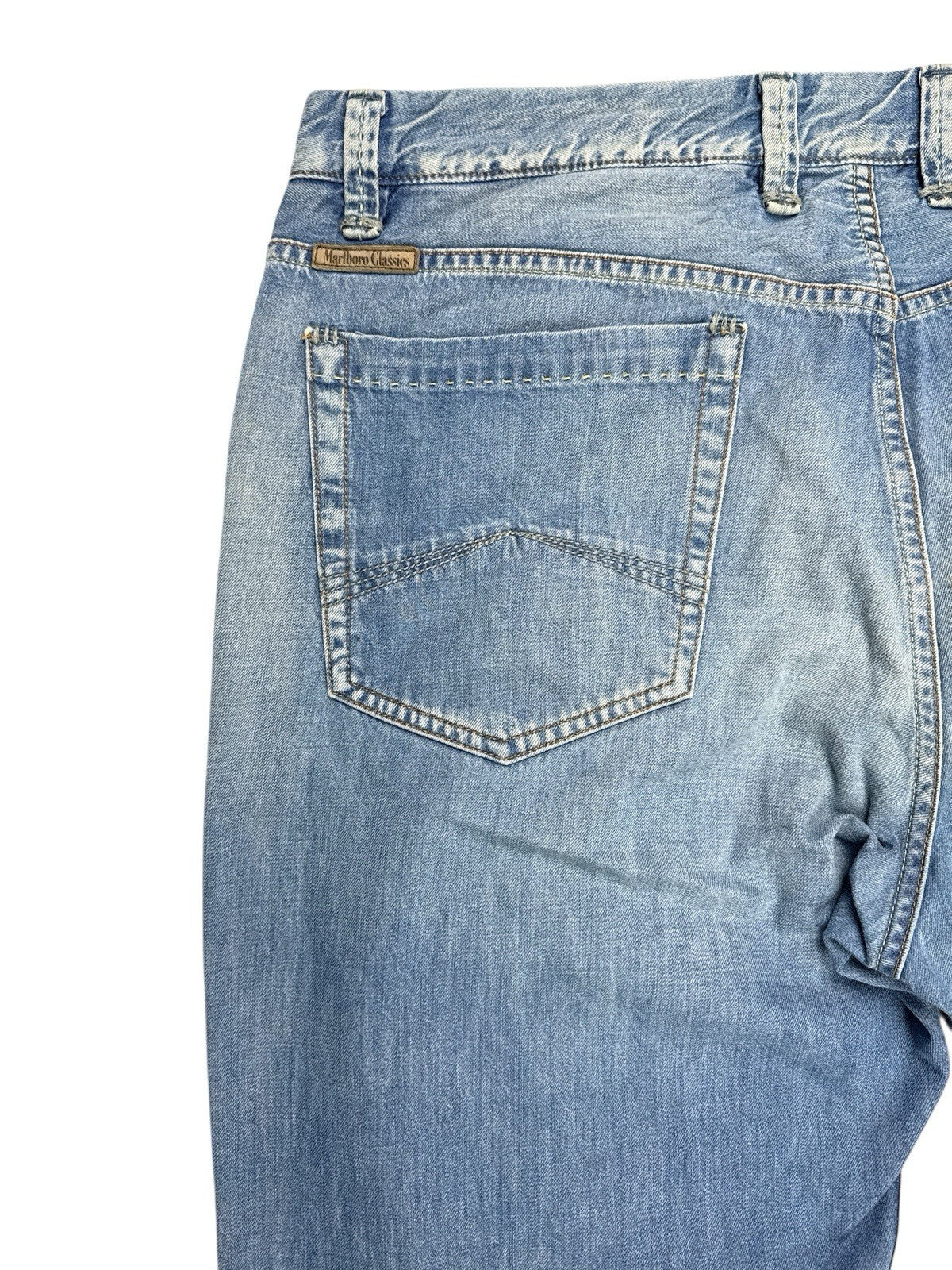 Marlboro Classics Retro Blue Denim Jeans 38W 34L