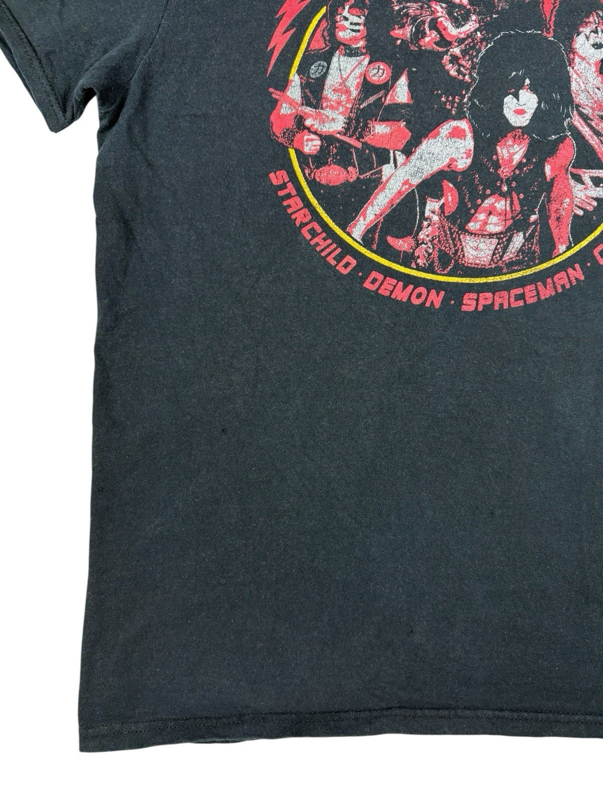 KISS Rock Band Black Music Top Medium