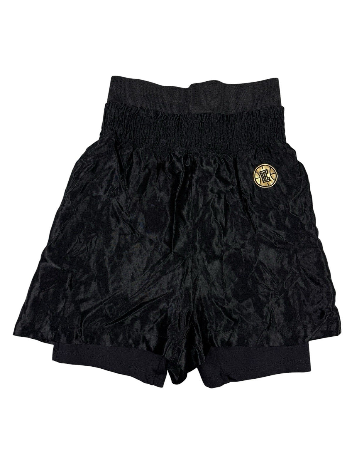 Bershka x NBA LA Clippers Black Sports Shorts XS