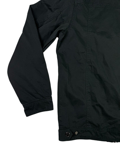 Free Spirit Black Zip Military Coat Jacket Medium
