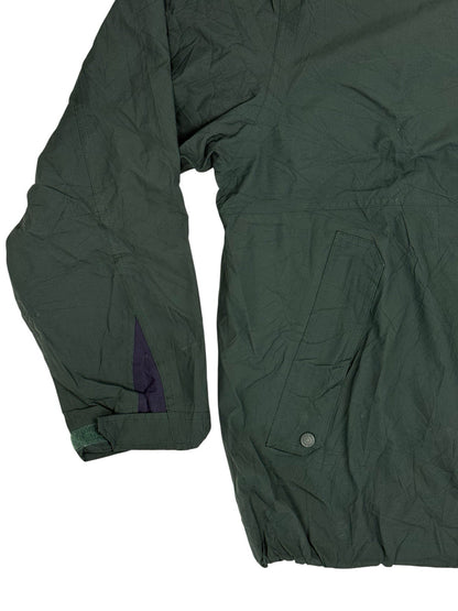 LL Bean Green Retro Zip Windbreaker Jacket XL