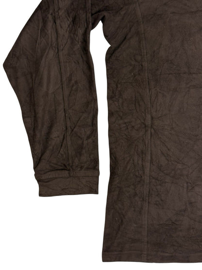 LL Bean Brown 1/4 Zip Fleece Jumper 2XL Tall