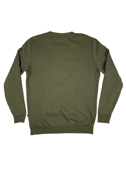 Puma Green Printed Crewneck Jumper Small