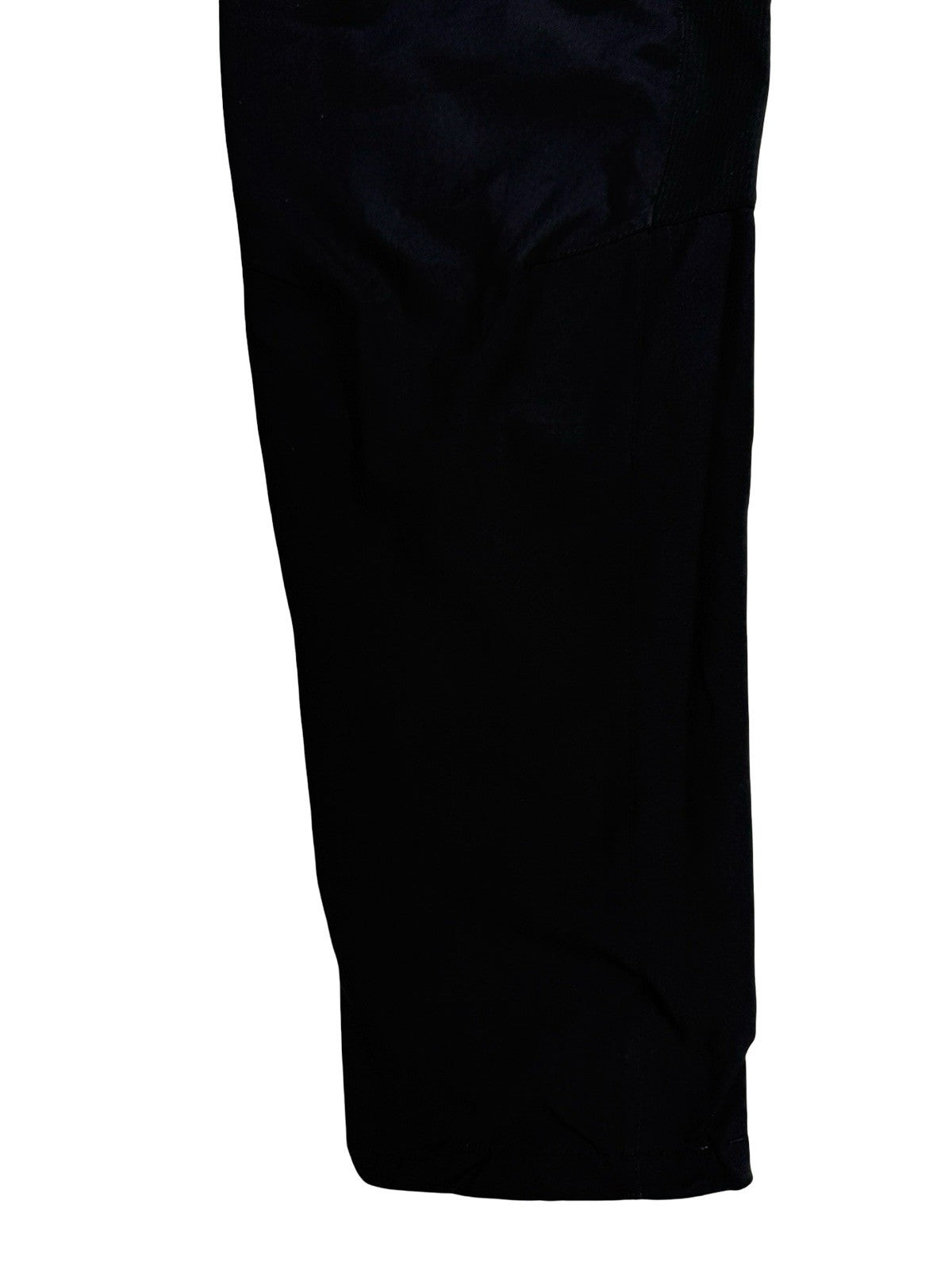 Nike Black Polyester Active Zipped Track Pant Bottoms Medium