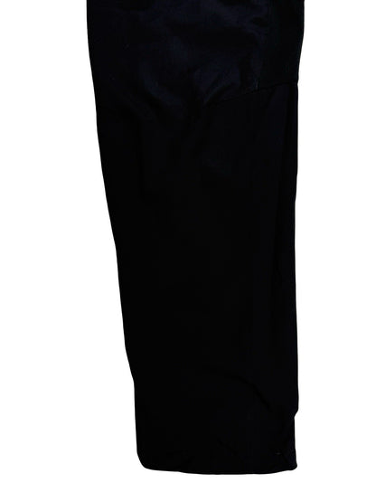 Nike Black Polyester Active Zipped Track Pant Bottoms Medium