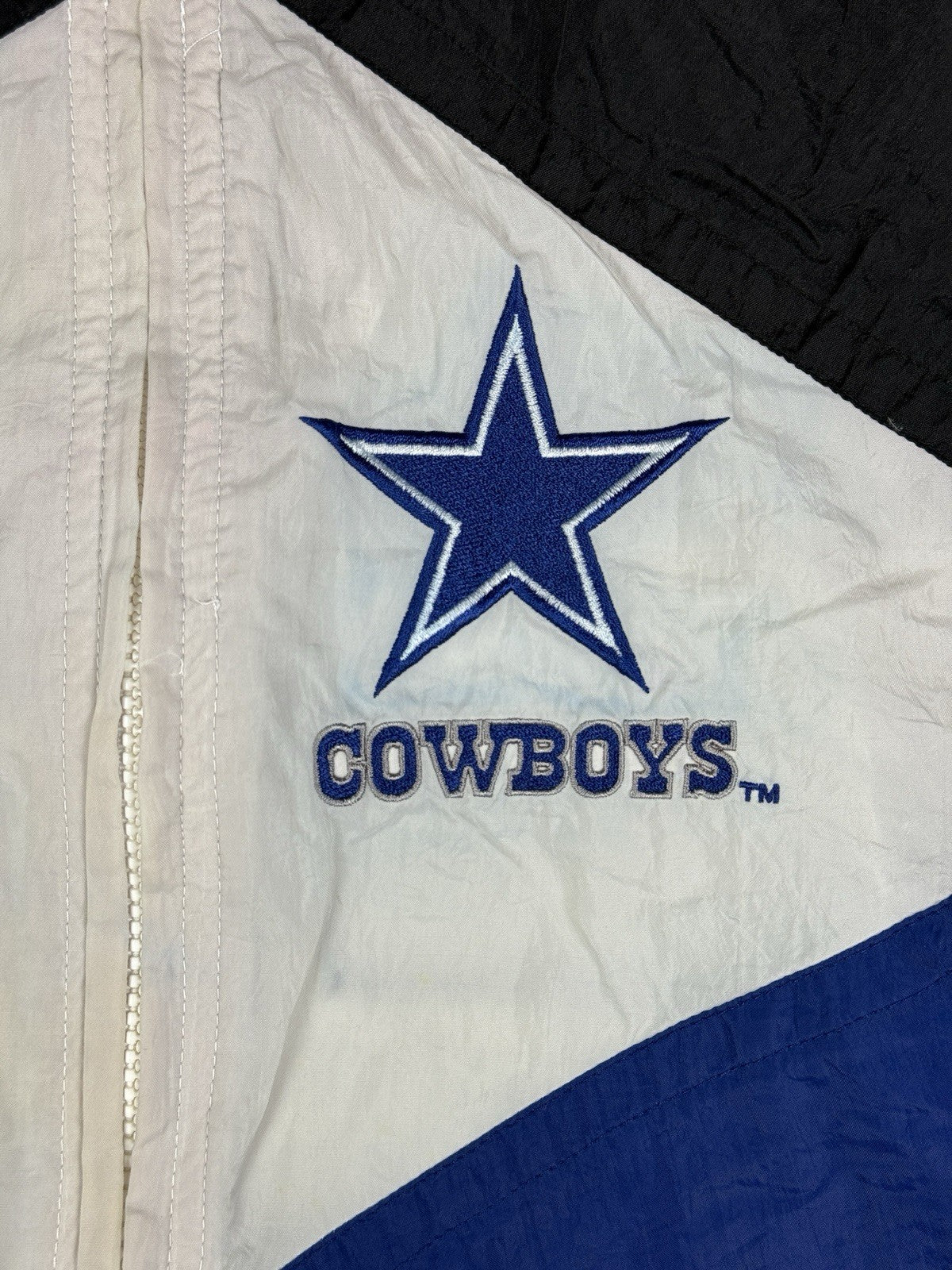 NFL Apex One Vintage Pro Line Dallas Cowboys Windbreaker Jacket Large