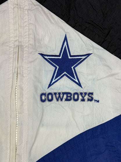 NFL Apex One Vintage Pro Line Dallas Cowboys Windbreaker Jacket Large