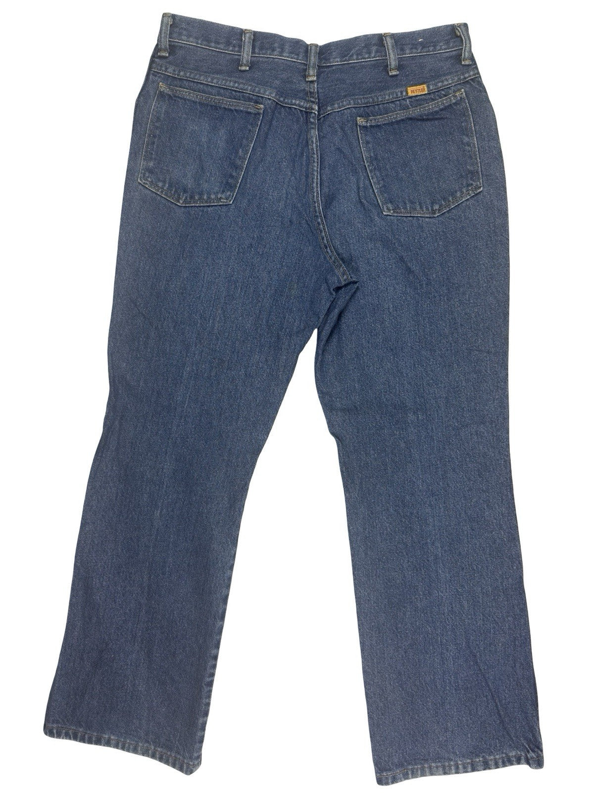 Rustler Wrangler Blue Denim Straight Leg Jeans 32W 30L