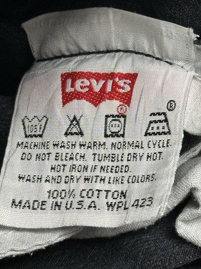 Levi's 501 Vintage 90's Black Denim Jeans 29W 29L Made in USA