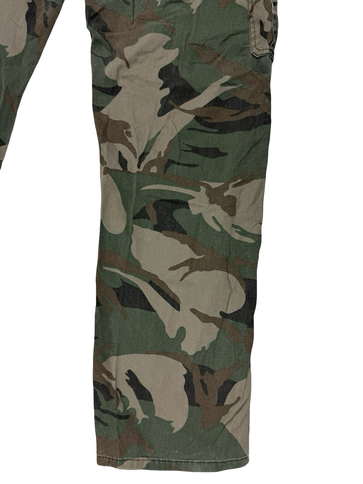 Wrangler Green Camo Cargo Trousers Relaxed Fit 32W 32L