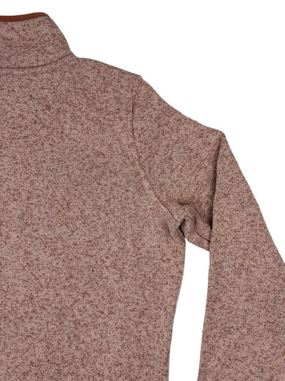 LL Bean Pink Sweater Fleece Pullover Jumper Small
