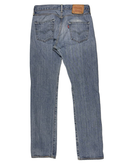 Levi's 501 Blue Straight Leg Denim Jeans 30W 34L