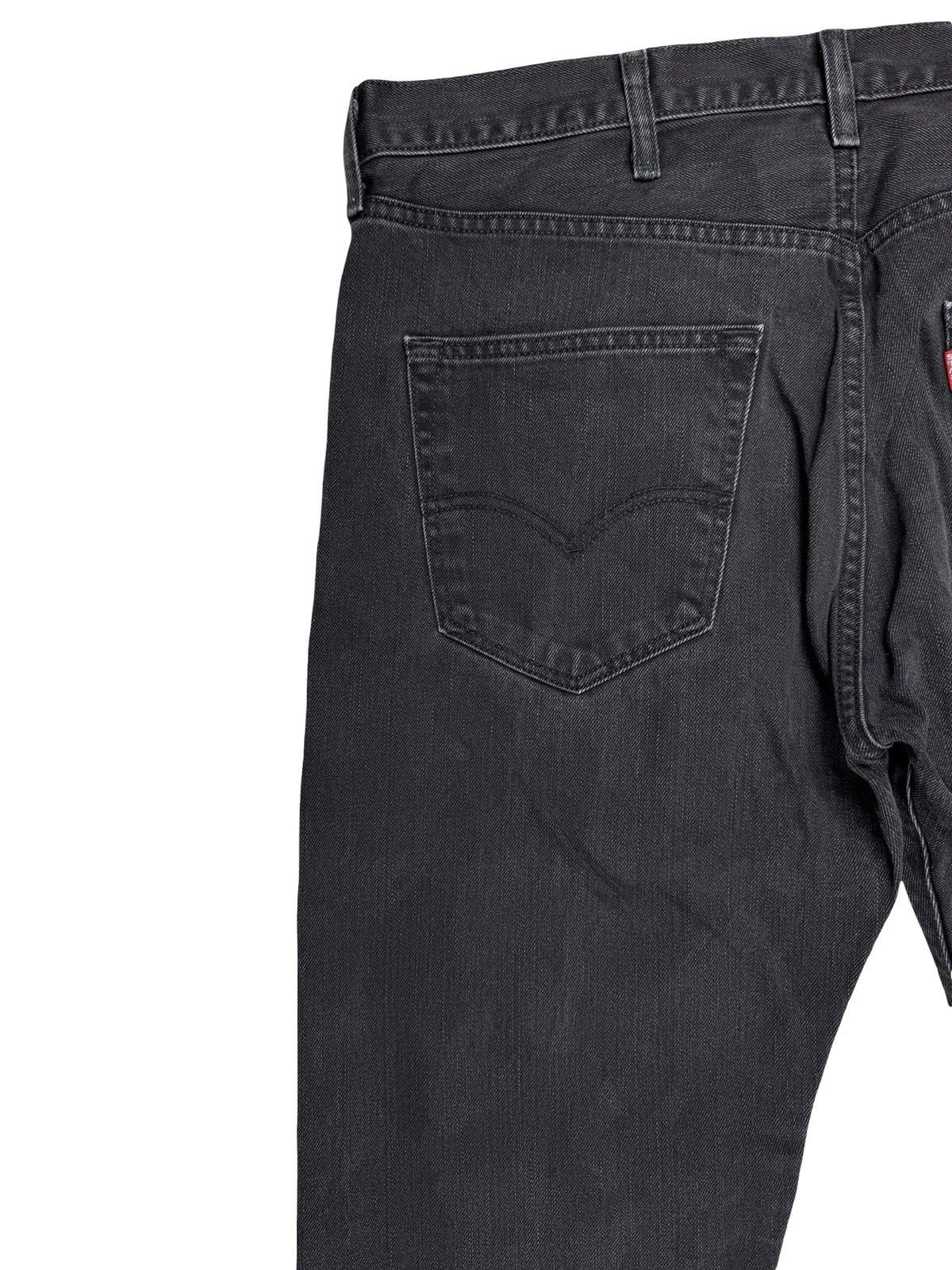 Levi's 501 Black Denim Straight Leg Jeans 38W 32L