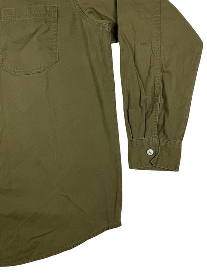 Levi's Y2K Green Button Western Denim Shirt Large
