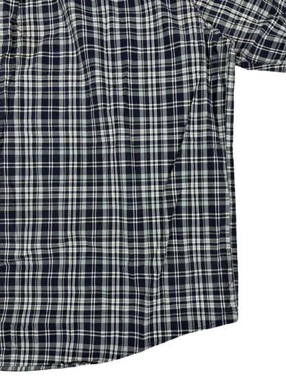 Carhartt Essential Blue Plaid Short Sleeve Button Cotton Shirt 2XL