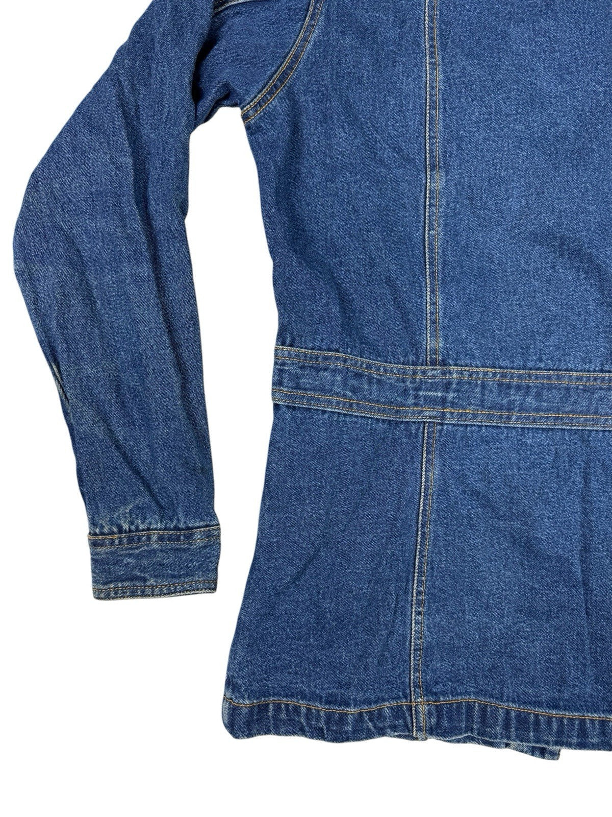 Bill Blass Retro Y2K Blue Denim Jacket Women's Small