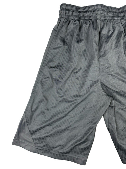Nike Dri -FIT Grey Striped Layup 2.0 Basketball Sport Shorts Small