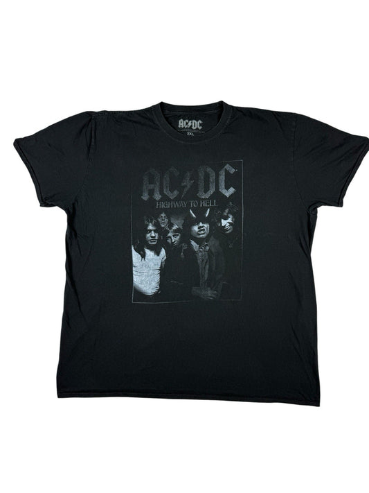 AC/DC Black Highway to Hell Album Music Band Top 2XL