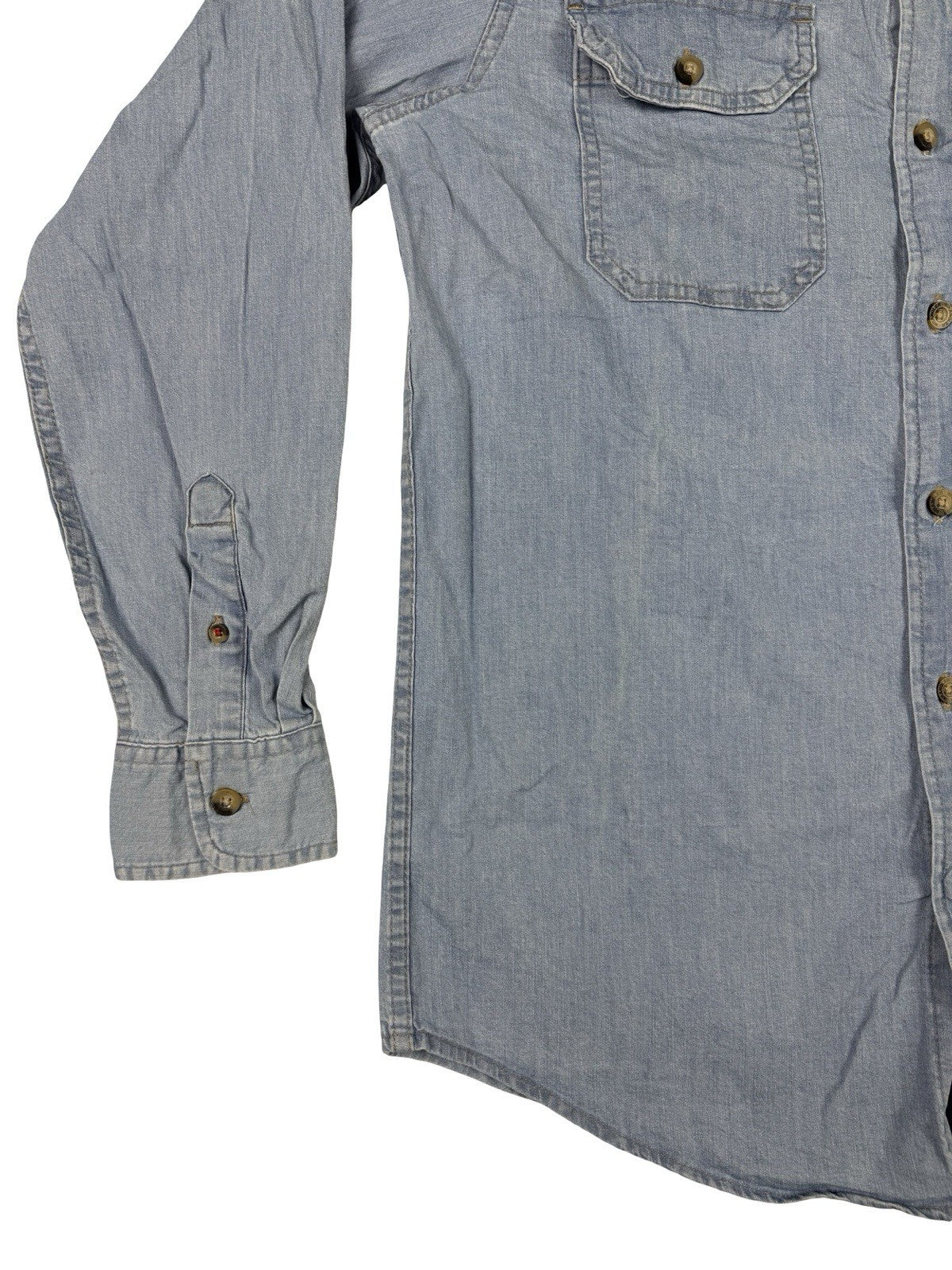 Wrangler Light Blue Western Button Shirt Small