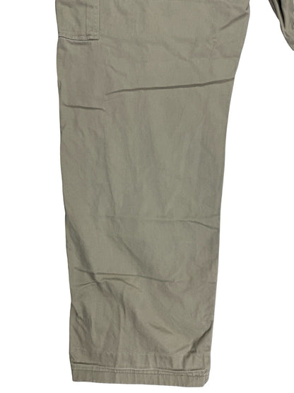 Wrangler Beige Legacy Cargo Twill Chino Trousers Relaxed Fit 36W 32L