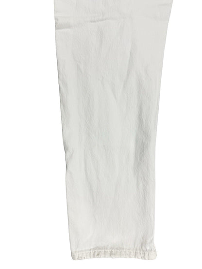 Levi's 501 CT White Distressed Denim Jeans 28W 32L