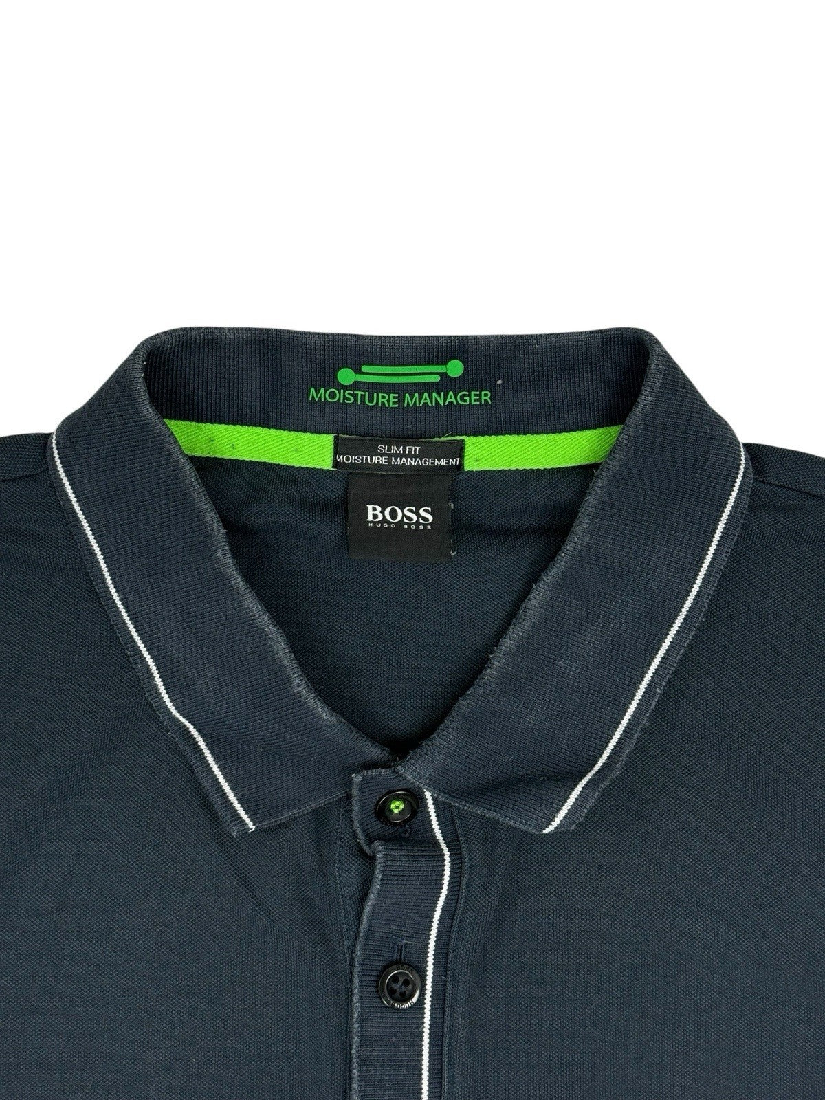 Hugo Boss Blue Slim Fit Polo Top XL