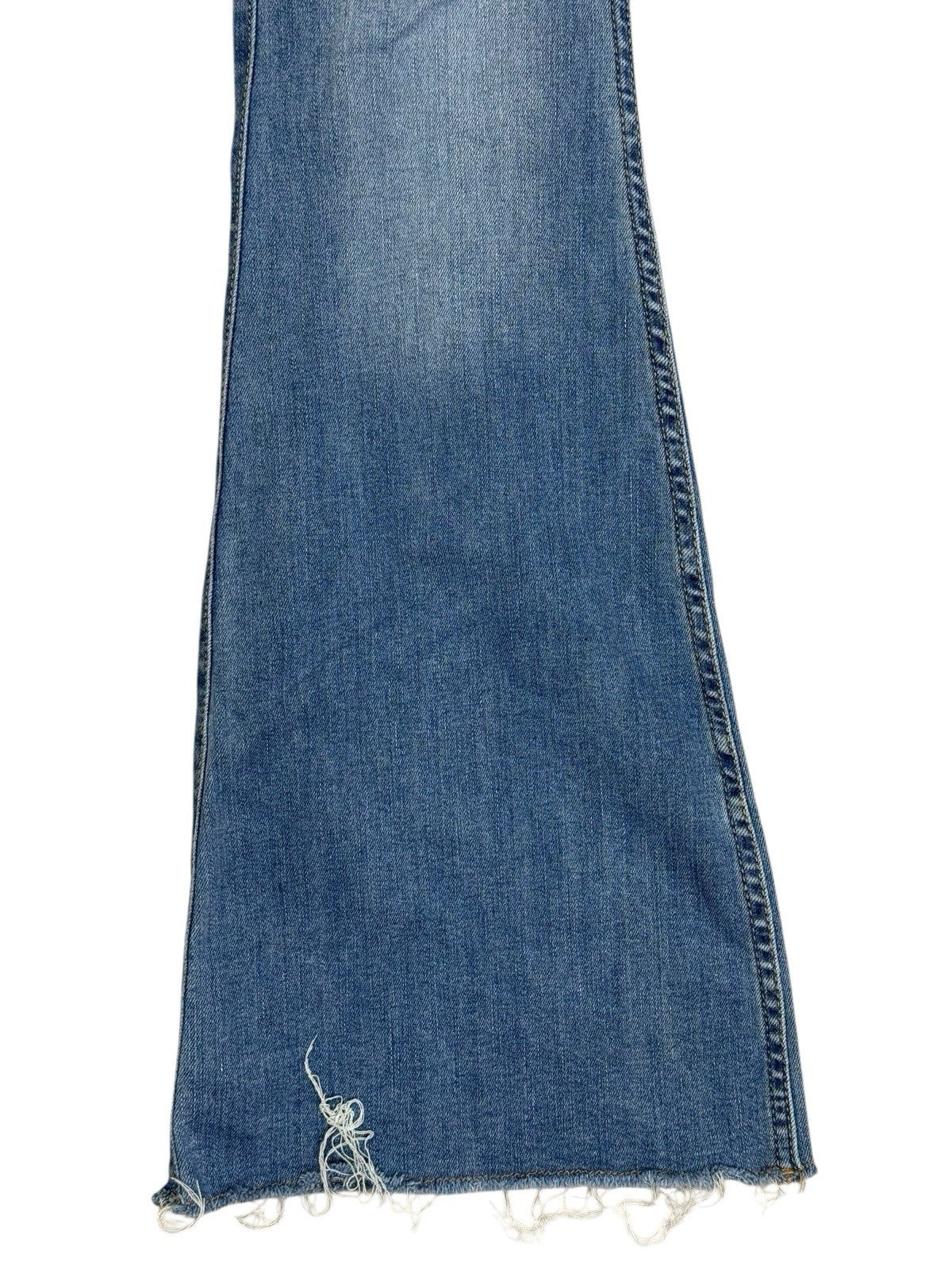 Hollister Blue High-Rise Flare Patchwork Jeans 26W 31L