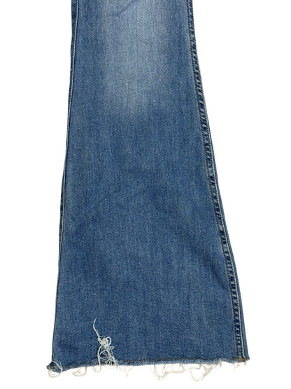Hollister Blue High-Rise Flare Patchwork Jeans 26W 31L