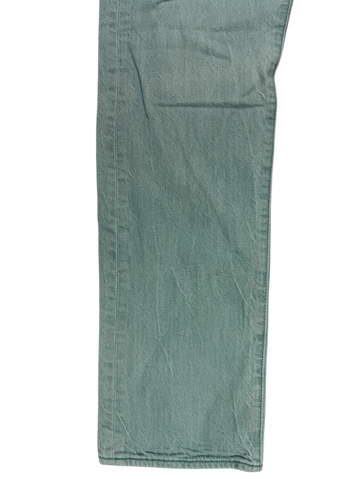 Levi's 501 Green White Oak Cone Denim Straight Leg Jeans 32W 31L