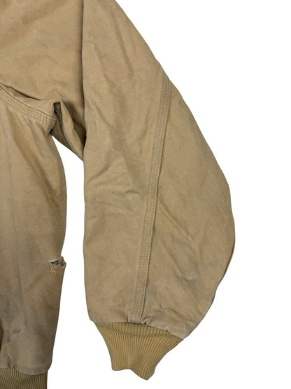 Carhartt Vintage 90s JQ295 Wheat Brown Quilted Canvas Active Jacket Large USA