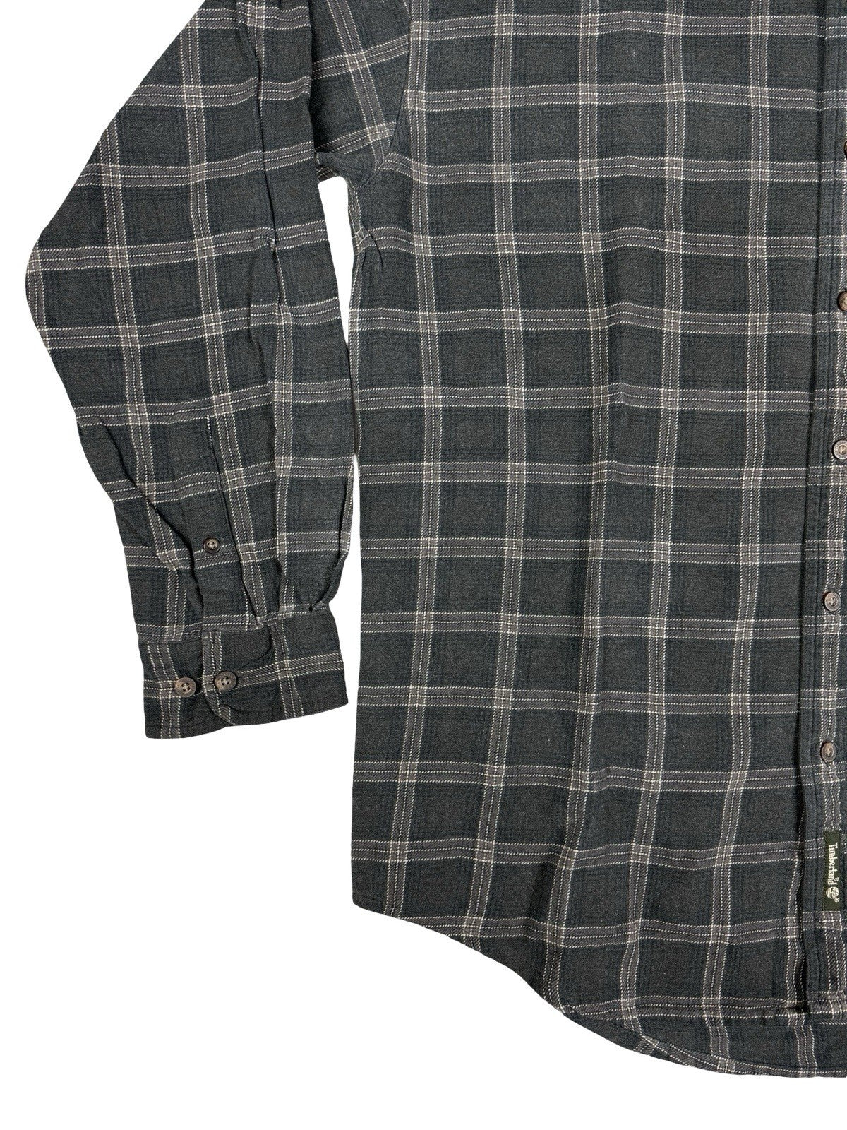 Timberland Cotton Purple Plaid Flannel Lumberjack Shirt Large