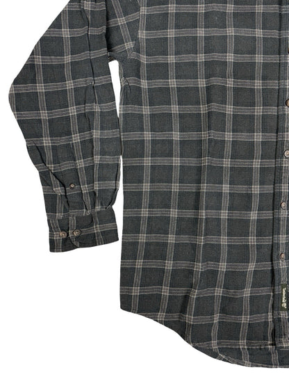 Timberland Cotton Purple Plaid Flannel Lumberjack Shirt Large