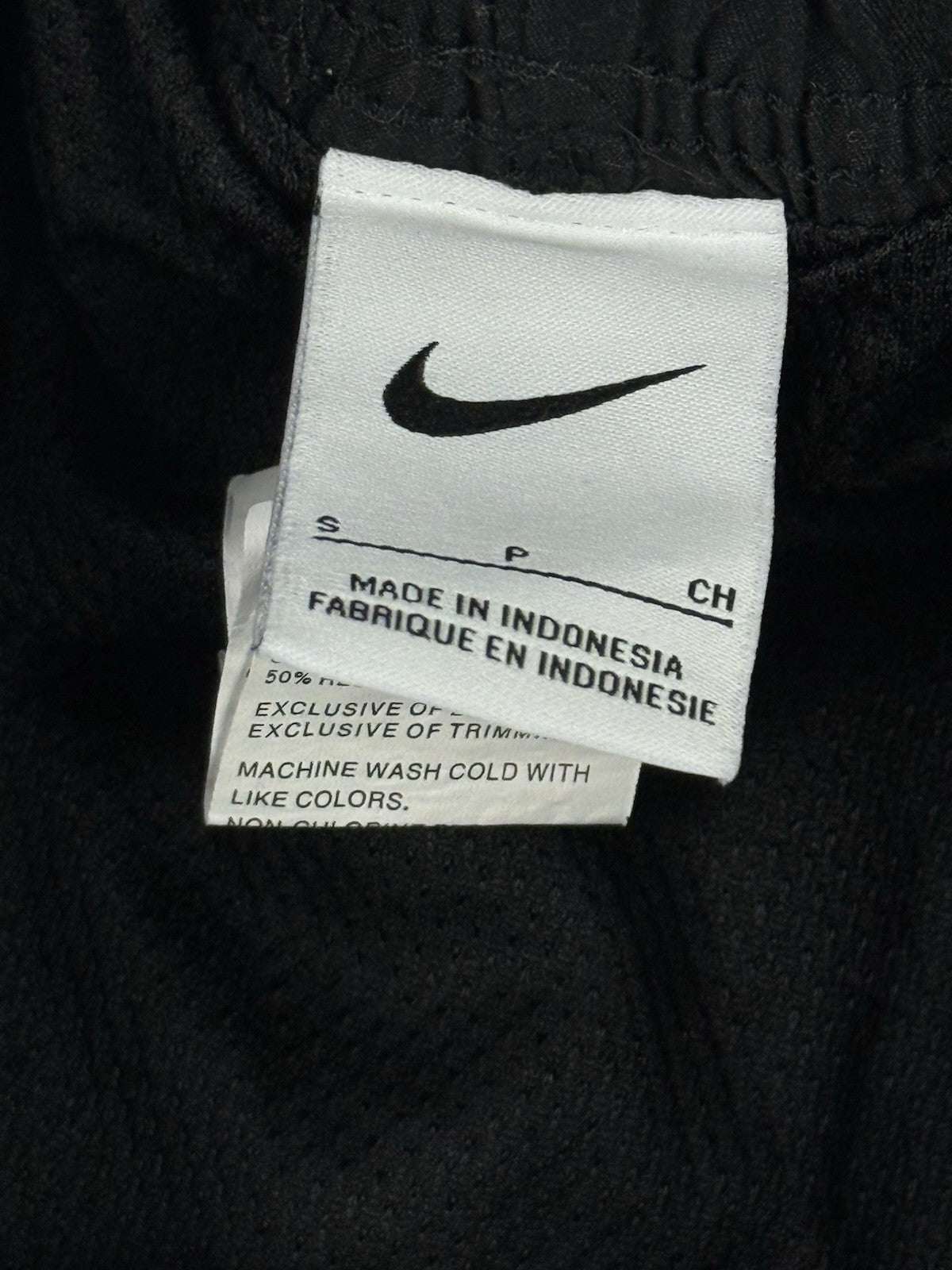 Nike Swim Black Polyester Web Lined Swim Trunk Shorts Small